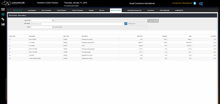 Inventory System (INV)