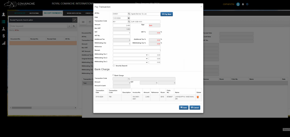 Back Office System (BOS)